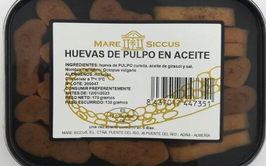Huevas de Pulpo o Caviar de Pulpo